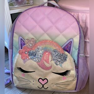 Miss Bella Rainbow Crown Ombre Large Backpack Bookbag Back to School Pink Purple